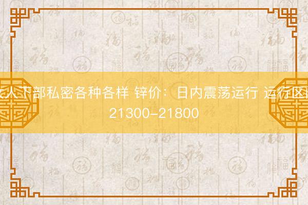 女人下部私密各种各样 锌价：日内震荡运行 运行区间21300-21800