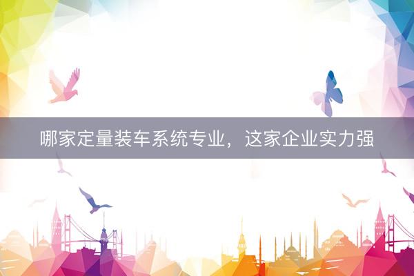 哪家定量装车系统专业，这家企业实力强