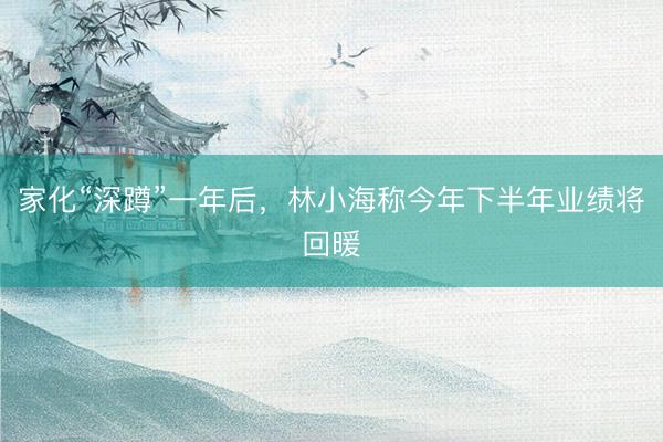 家化“深蹲”一年后，林小海称今年下半年业绩将回暖