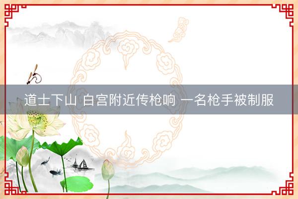 道士下山 白宫附近传枪响 一名枪手被制服