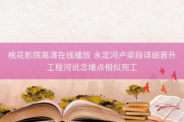 桃花影院高清在线播放 永定河卢梁段详细晋升工程河说念堵点相似完工