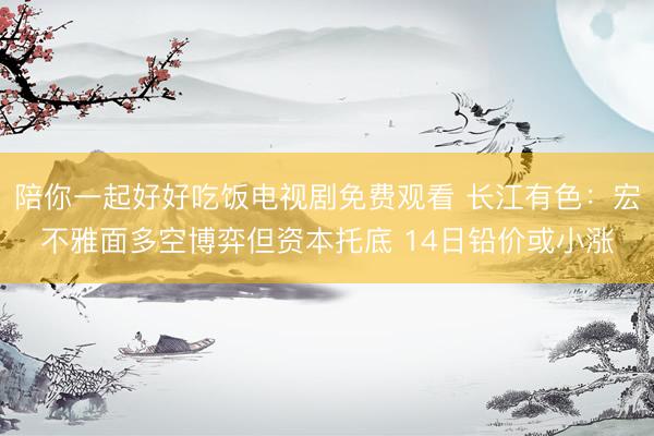 陪你一起好好吃饭电视剧免费观看 长江有色：宏不雅面多空博弈但资本托底 14日铅价或小涨