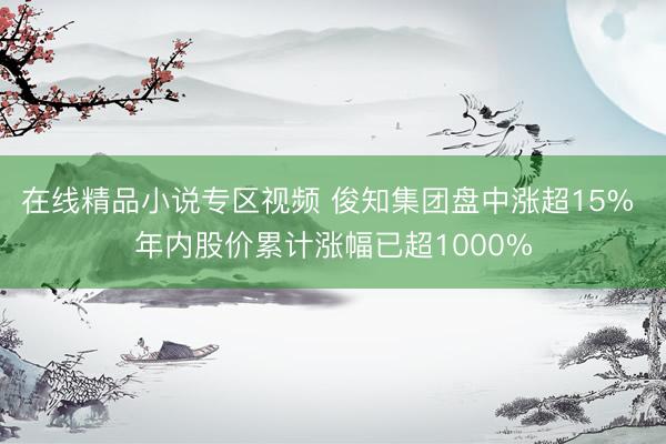 在线精品小说专区视频 俊知集团盘中涨超15% 年内股价累计涨幅已超1000%